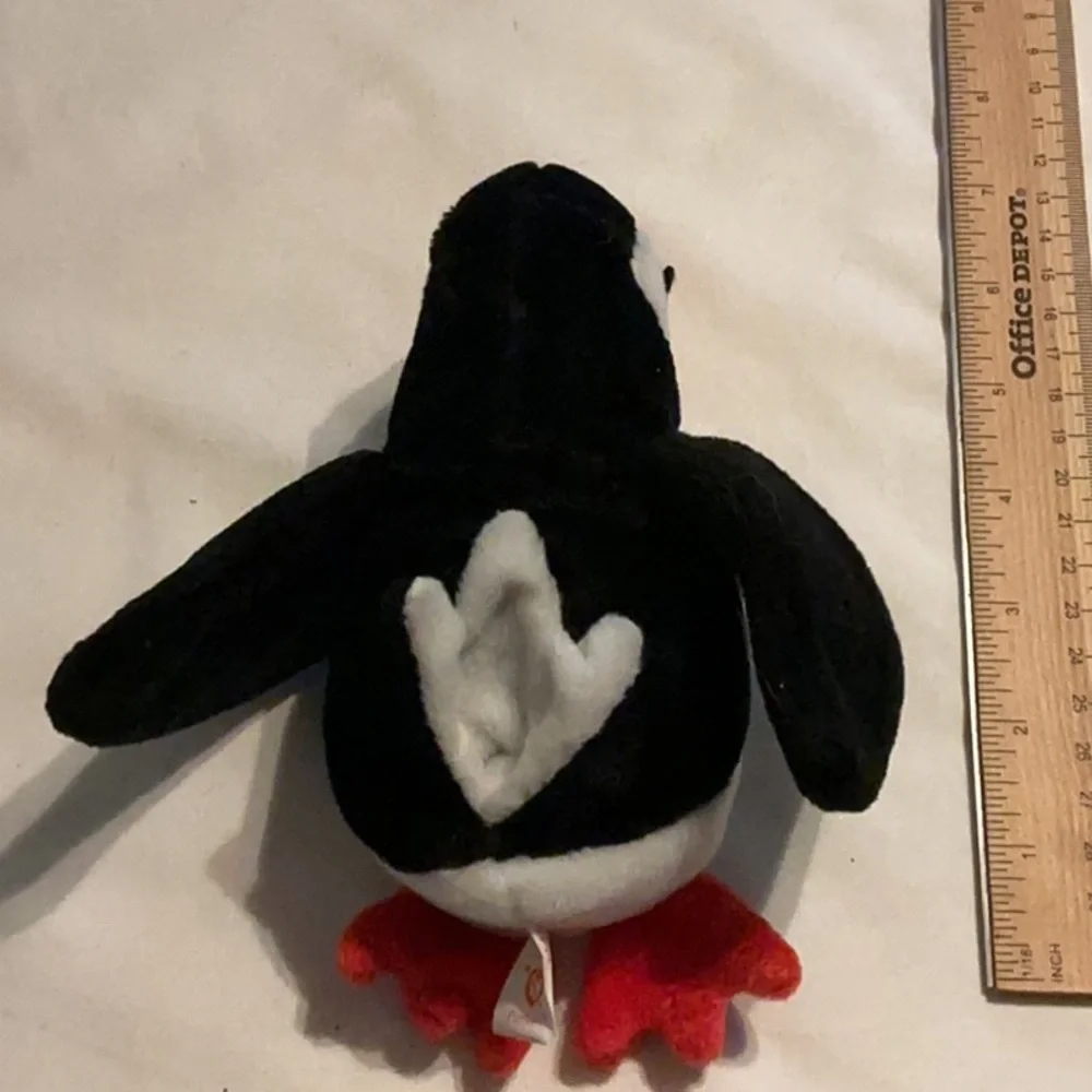 Ty Beanie Baby Puffin Beanie Baby Plush - Puffer - Black, White, Red, Yellow